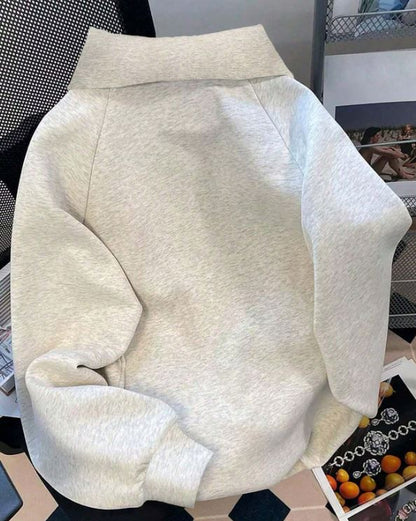 Thermal Hoodie with Drop Shoulders